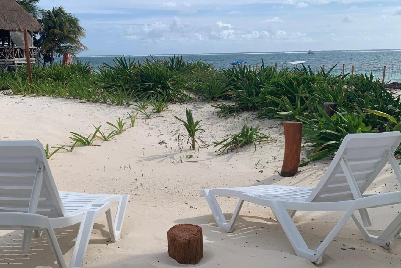 Casa Lucia Beachfront Puerto Morelos Buitenkant foto